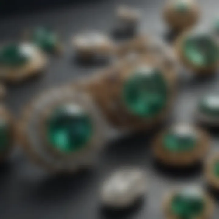 A beautifully arranged collection of greenstones jewelry pieces, demonstrating elegance and style.