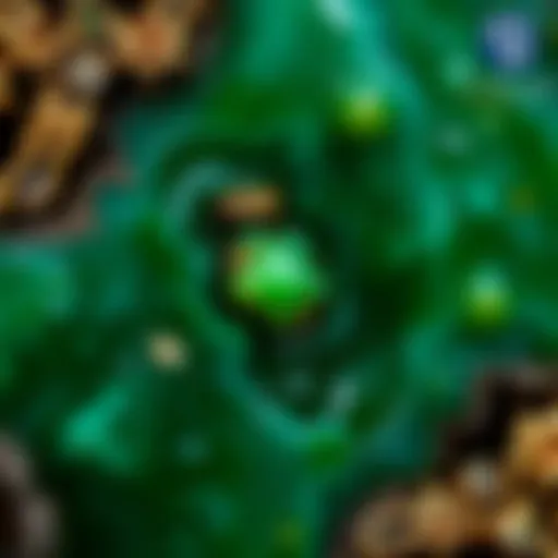 Natural Beauty of Jade in British Columbia A breathtaking close-up of jade in its natural state, showcasing the intricate patterns and hues derived from British Columbia's unique geology.