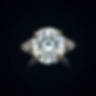 An elegant ring featuring a large moissanite stone, highlighting the visual impact of size