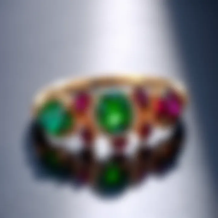 Tourmaline jewelry design featuring multiple stones