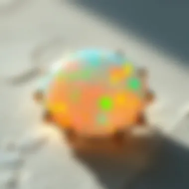 Vibrant opal with colorful play of light
