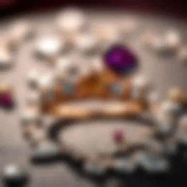 Symbolism of Love in Gemstones A symbolic representation of love and commitment using gemstones