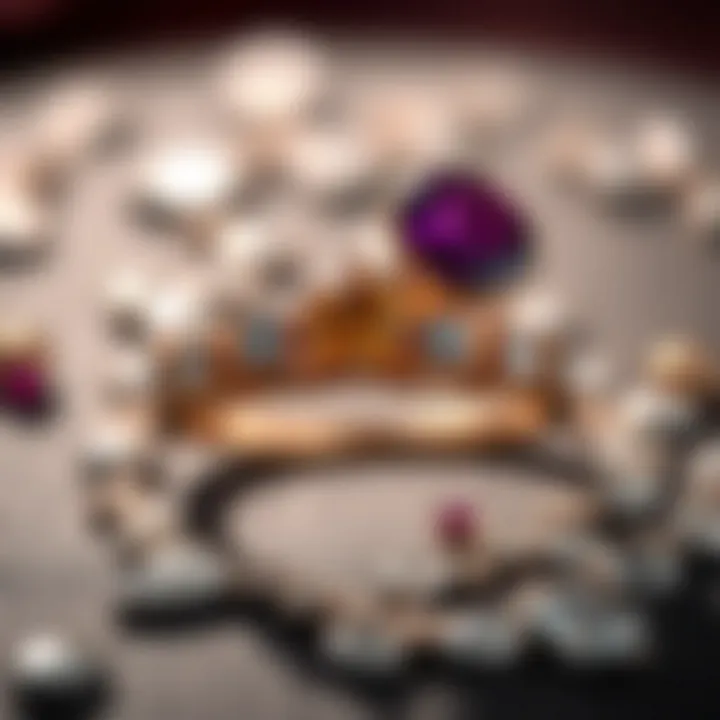 Symbolism of Love in Gemstones A symbolic representation of love and commitment using gemstones