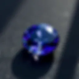 A close-up view of a stunning tanzanite loose stone showcasing its vibrant color and clarity.