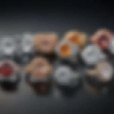 An elegant display of various styles of cubic zirconia rings on a luxurious velvet surface