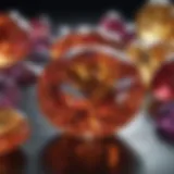 A vibrant collection of glowing gemstones showcasing their luminescent properties.