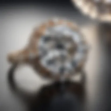 A stunning piece of jewelry featuring a 5 carat moissanite diamond