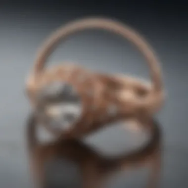 Historical rose gold wedding ring reflecting vintage style