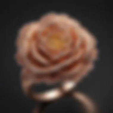 Artisan crafting a rose gold ring