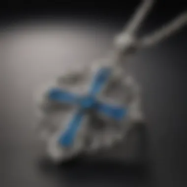 Artisan craftsmanship of the Blue Nile diamond cross necklace