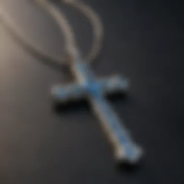 Symbolic representation of faith with the Blue Nile diamond cross necklace