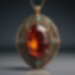 Intricate custom pendant showcasing unique design elements