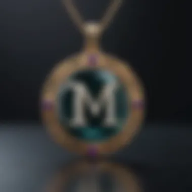 Personalized pendant with engraved initials