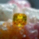 Natural zircon crystals showcasing their unique color and clarity