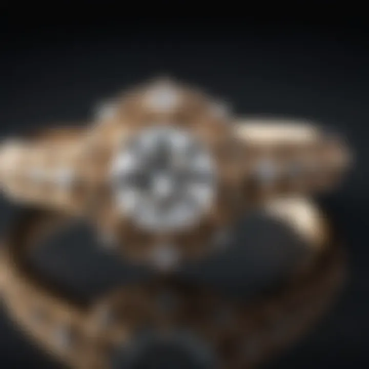Unique engagement ring with a vintage-inspired design