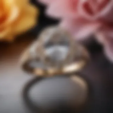 Elegantly crafted 1.5 ct oval engagement ring set against a luxurious backdrop