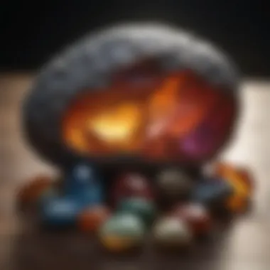 Historical Significance of Healing Stones An ancient stone artifact symbolizing historical practices related to healing