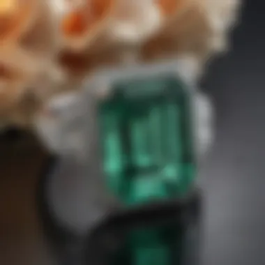 Emerald Cut in Timeless Jewelry Design Elegant jewelry piece featuring a prominent emerald cut stone