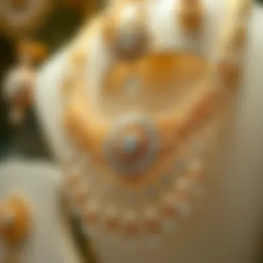 Intricate Gold and Diamond Jewellery A stunning display of intricate gold and diamond jewellery