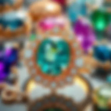 Unique Gemstone Collections in Dubai Close-up of unique gemstone collections available in Dubai