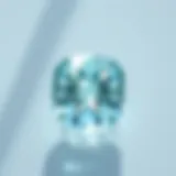 The Beauty of Aquamarine Radiant aquamarine gemstone reflecting light