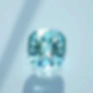 The Beauty of Aquamarine Radiant aquamarine gemstone reflecting light