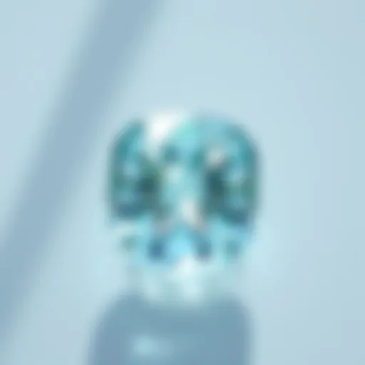 The Beauty of Aquamarine Radiant aquamarine gemstone reflecting light