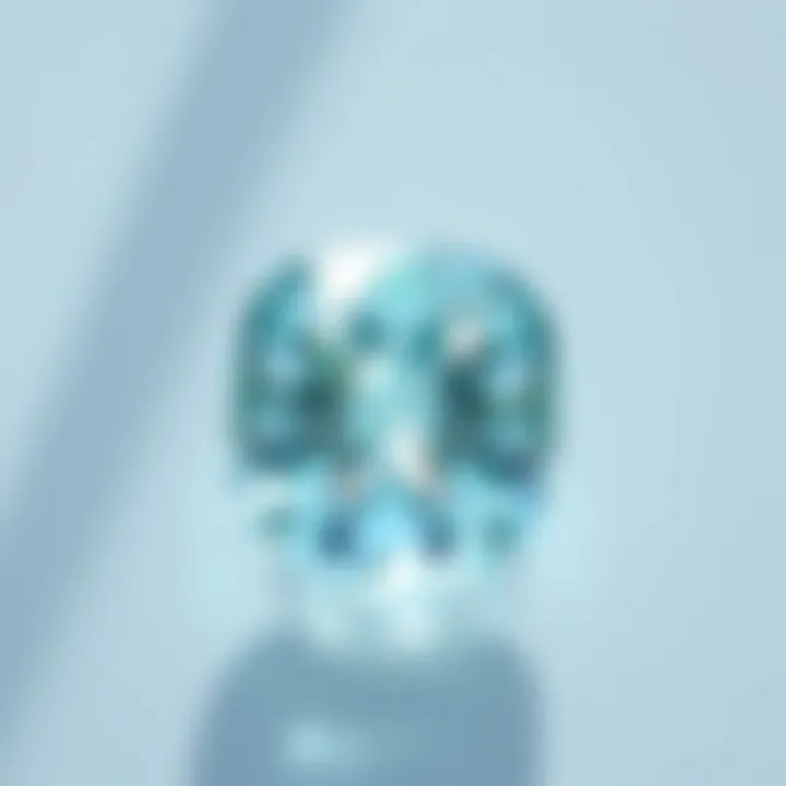 The Beauty of Aquamarine Radiant aquamarine gemstone reflecting light