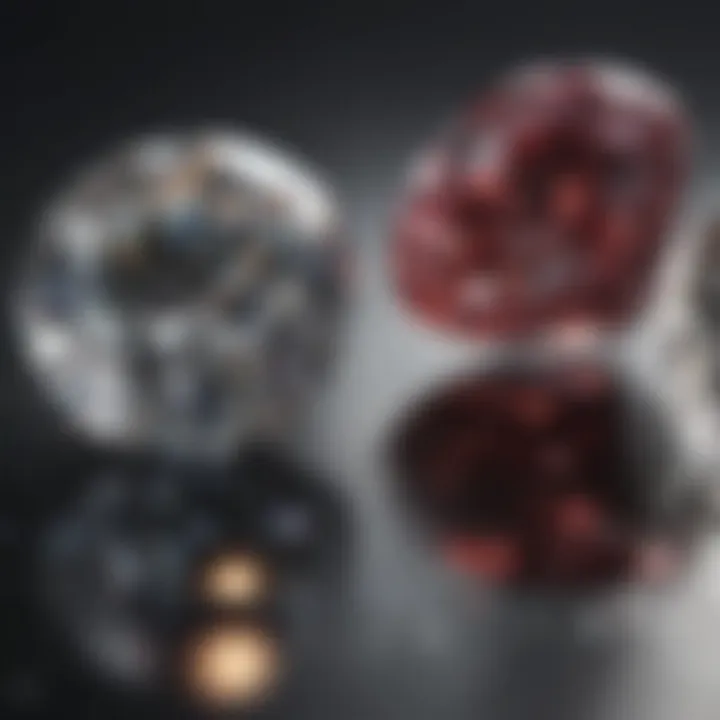 A visual comparison between natural and synthetic diamonds