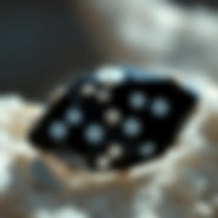 Notable Exploring the Mystique of Black Crystal with White Dots