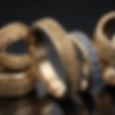 Cultural symbols depicted on wedding rings from different regions around the world