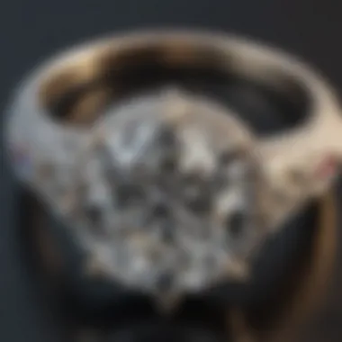 Luxurious diamond ring symbolizing commitment