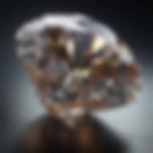 Close-up of a radiant diamond showcasing its brilliance