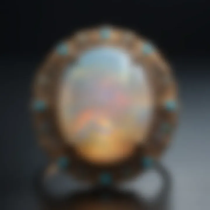 A beautifully crafted piece of jewelry featuring Virgin Valley opal