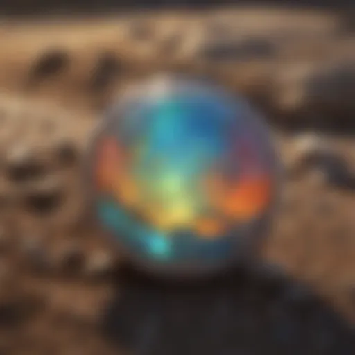 Glistening Virgin Valley opal showcasing vibrant colors