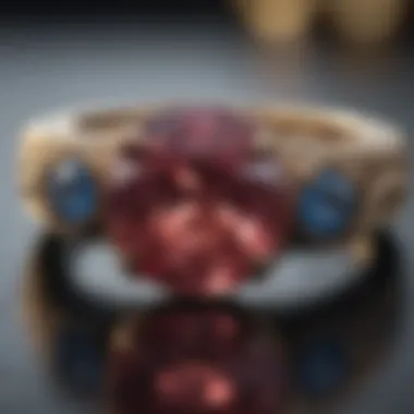 Exquisite wedding ring crafted from alternative gemstones