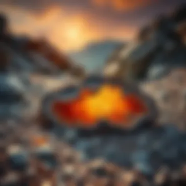 Scenic Geode Hunting Locations A serene outdoor landscape where enthusiasts seek geodes, emphasizing the beauty of nature.