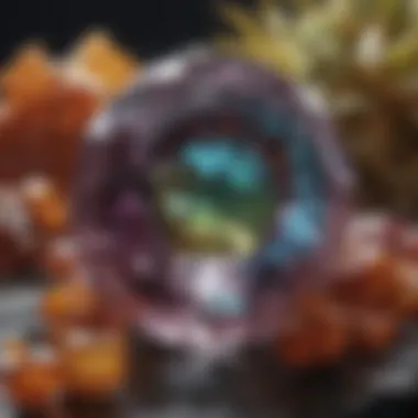 Nature's Artistry in Gemstone Formation Natural gemstone formation within its environment