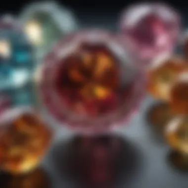 Comparison of synthesized and natural gemstones