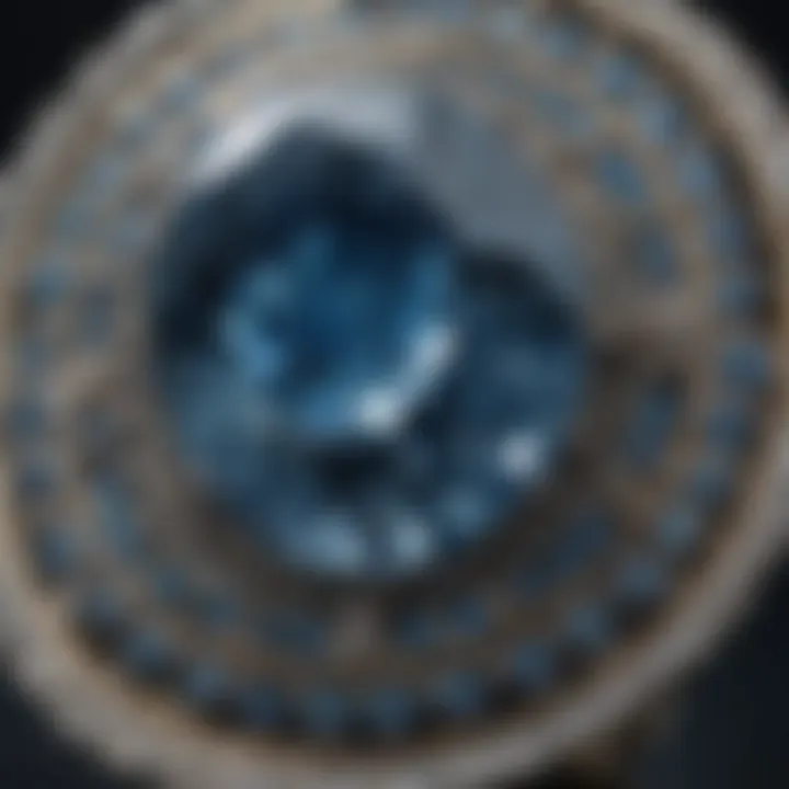 The stunning blue hue of the Hope Diamond