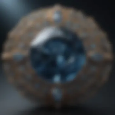 The Enigmatic Curse of the Hope Diamond Abstract art inspired by the legend of the Hope Diamond's curse