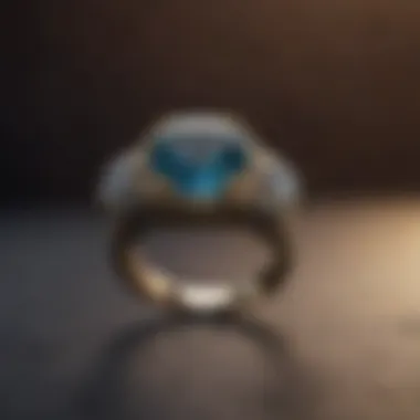 Close-up of a ring being resized with precision