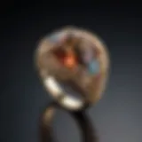 A stunning ring showcasing a unique gemstone cut