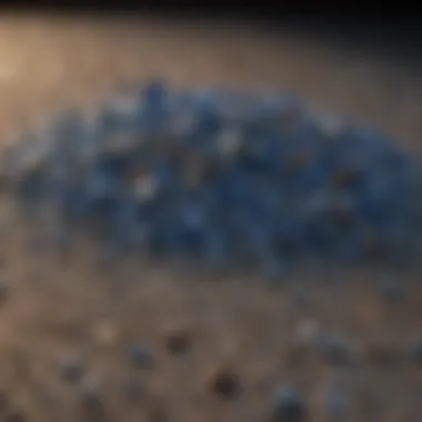 Montana Sapphire Gravel Showcase Stunning display of Montana sapphires in gravel form