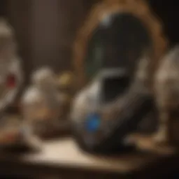 Beautifully displayed vintage jewelry.