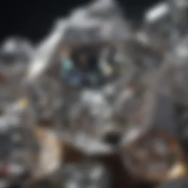 The Beauty of Diamonds Close-up of a diamond's facets reflecting light