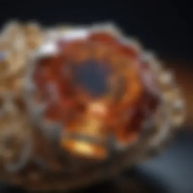 Stunning close-up of the November birthstone showcasing its intricate details