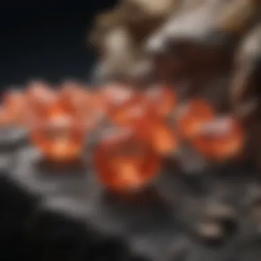 Geological Formation of Padparadscha Sapphires Geological formation showcasing the environment where padparadscha sapphires are found