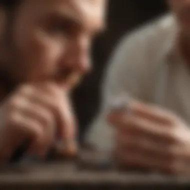 Professional jeweler at work on a ring