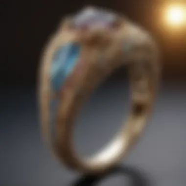 Intricate design of a transformed wedding ring